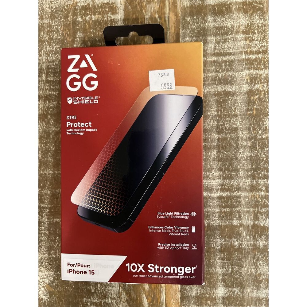 ZAGG‎ Invisible Shield XTR3 Screen Protector for Apple iPhone 15